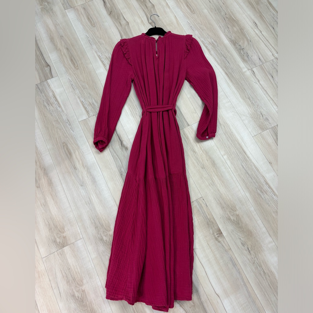 Xirena Long Sleeve Burgundy Dress
